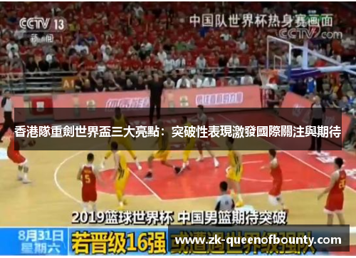 香港隊重劍世界盃三大亮點：突破性表現激發國際關注與期待